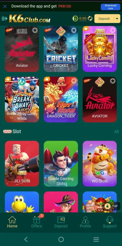 K6Club Game Download APK v1.1 (New Earning App) For Android 3 k6 club.apkresulr