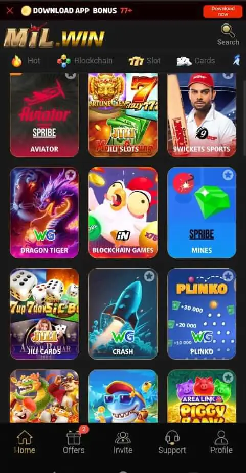 MilWin Game Download APK v1.1 (New Earning App) For Android 3 milwin.apkresult.com .pk 2